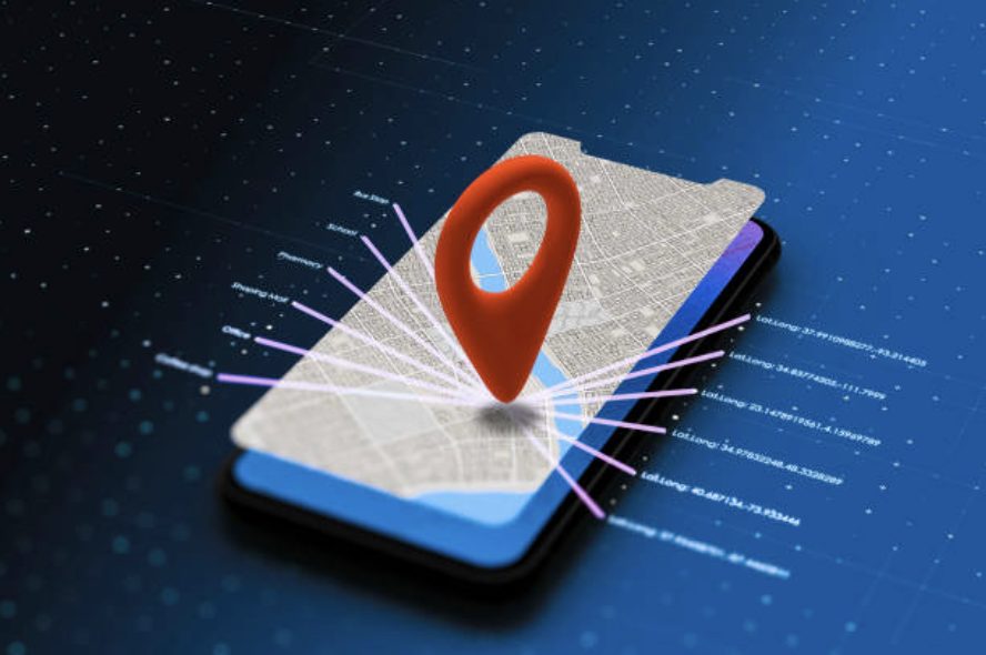 Smarttelefon med GPS-lokasjon for vekterutkalling